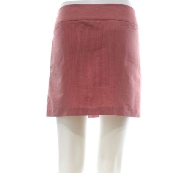 CHAIKEN RED PINSTRIPE SKIRT SIZE 6 - Picture 7 of 7